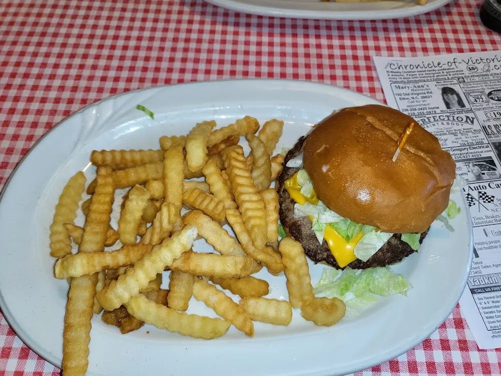 Bacon Cheeseburger and Fries